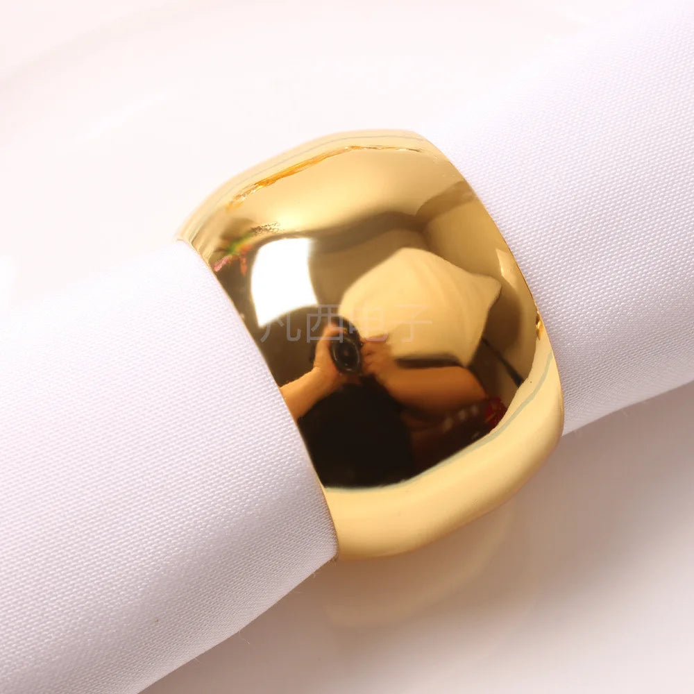 Golden ring napkin buckle napkin ring Western for Kitchen