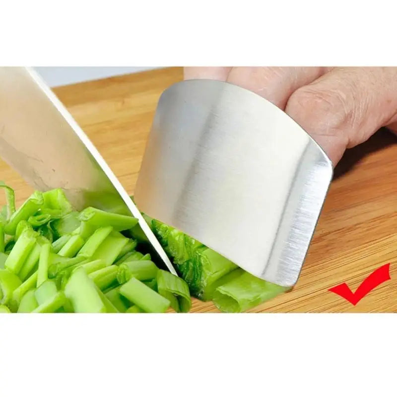 Protect Your Fingers While Cooking with the Stainless Steel Finger Protector