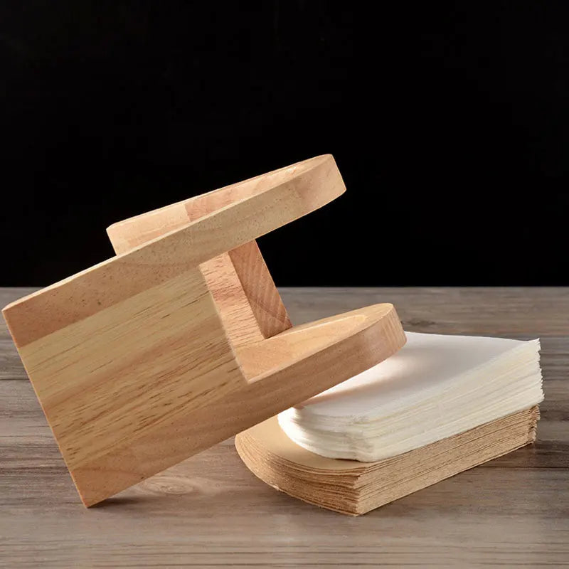 Elevate Your Coffee Experience with the Bamboo Coffee Filter Holder!