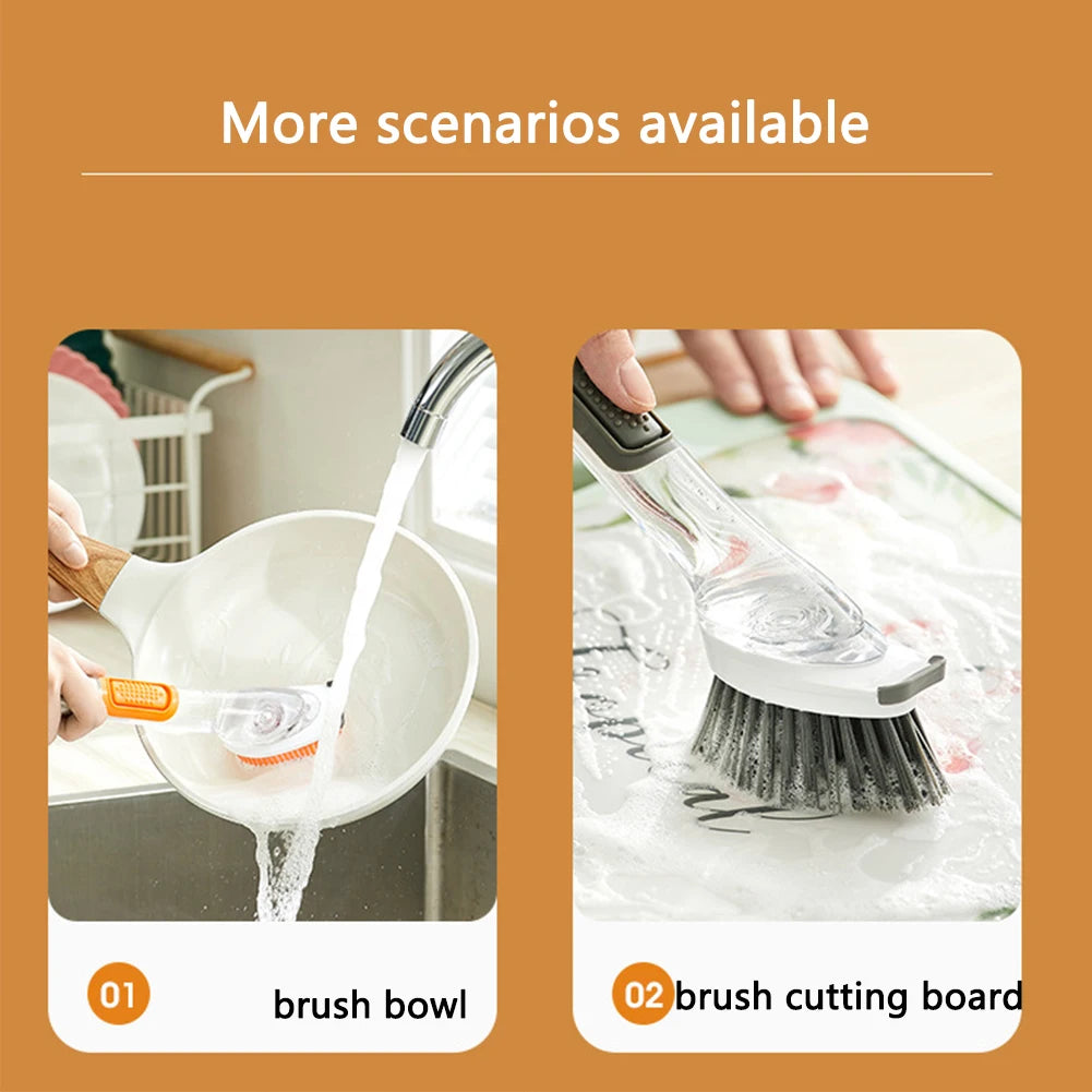 Effortless Cleaning with the Soap Dispensing Dish Washing Brush – A Must-Have Kitchen Accessory