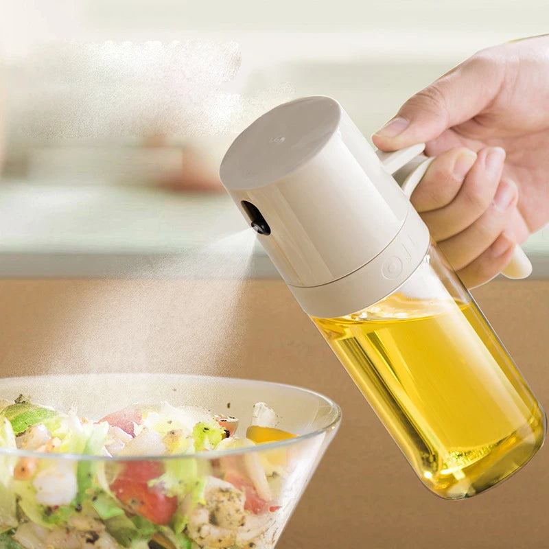 Oil Spray Bottle 250ml High Borosilicate Glass Cooking Oil Dispensers Olive Oil Sprayer