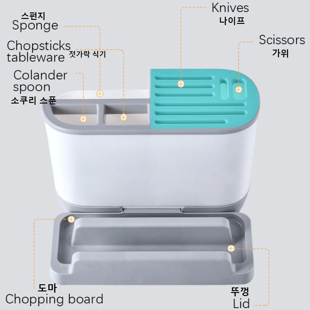 Multifunctional Kitchen Tool Storage Rack – Organize Your Kitchen Essentials