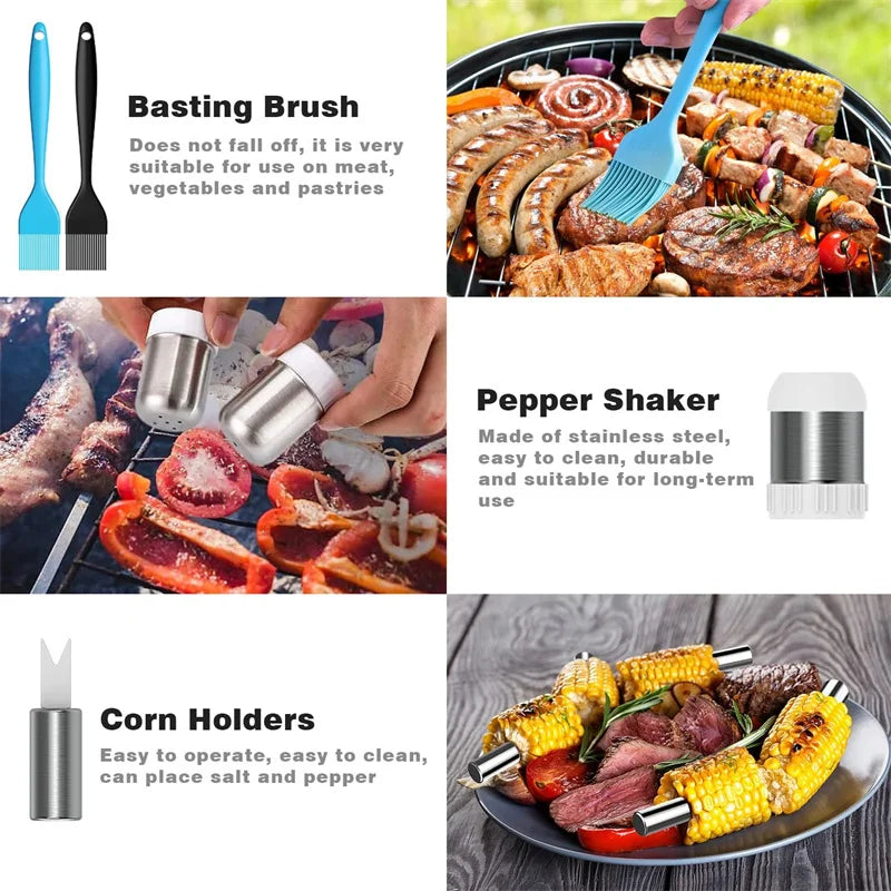 AISITIN 25-Piece Premium BBQ Tool Set