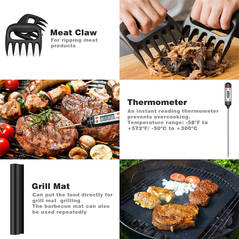 AISITIN 25-Piece Premium BBQ Tool Set