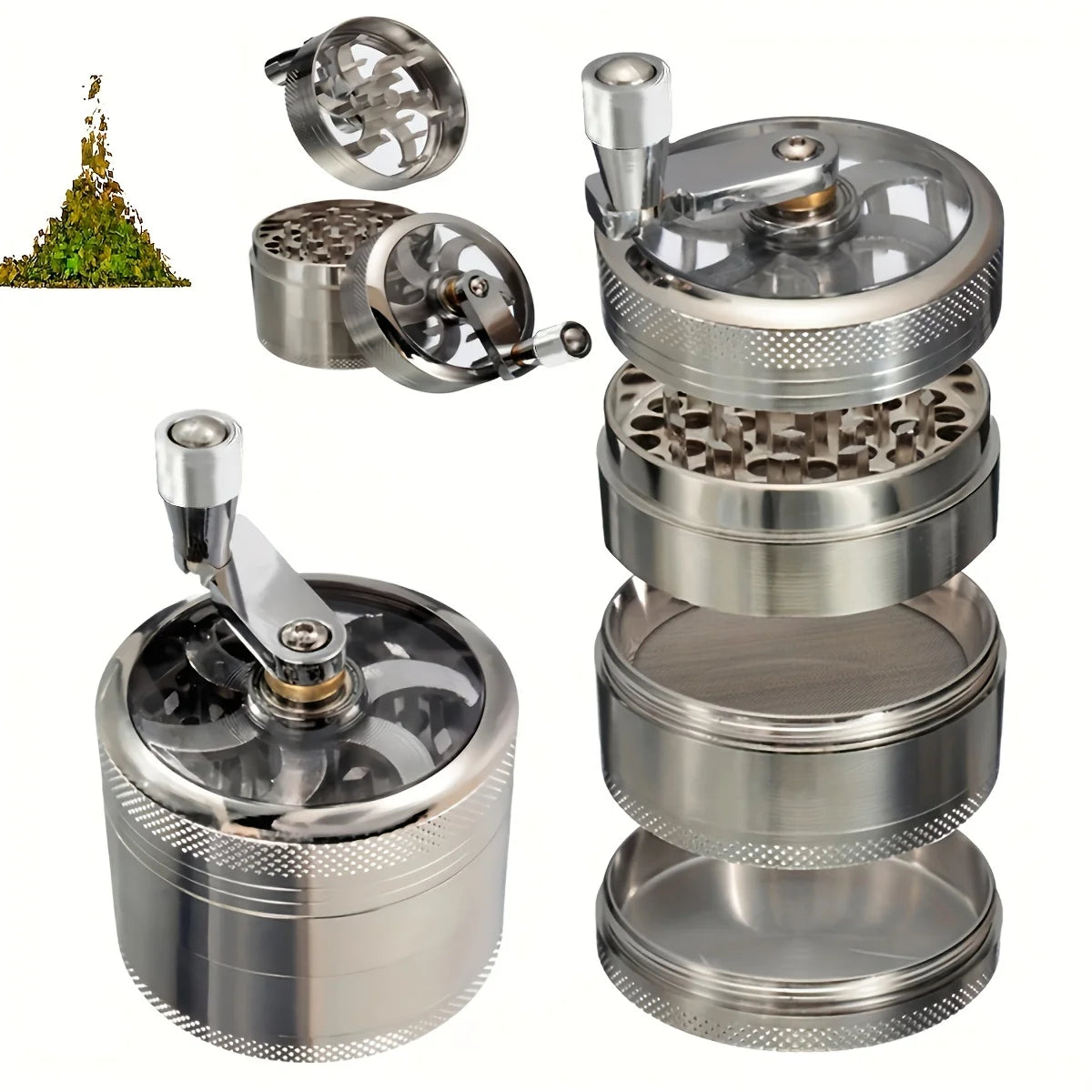 Eco-Friendly Stainless Steel Nut and Spice Grinder – Perfect for Nutmeg, Ginger, Rock Salt, and Peppercorns