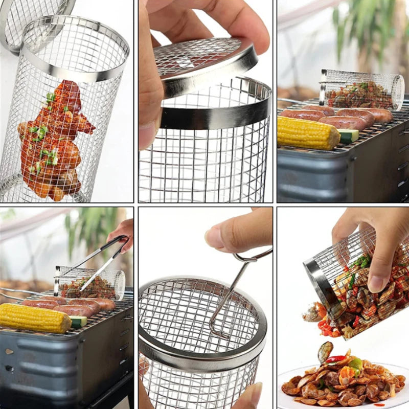 Portable Stainless Steel BBQ Cage