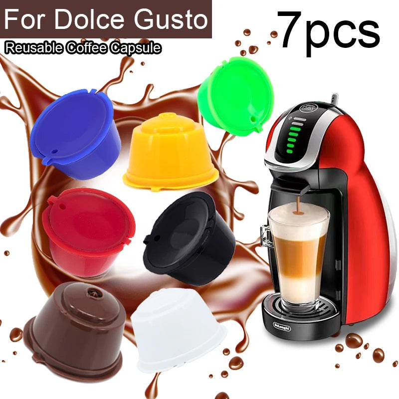 Brew Your Perfect Cup – Reusable Coffee Capsule Filter Cup for Nescafe Dolce Gusto Lovers!