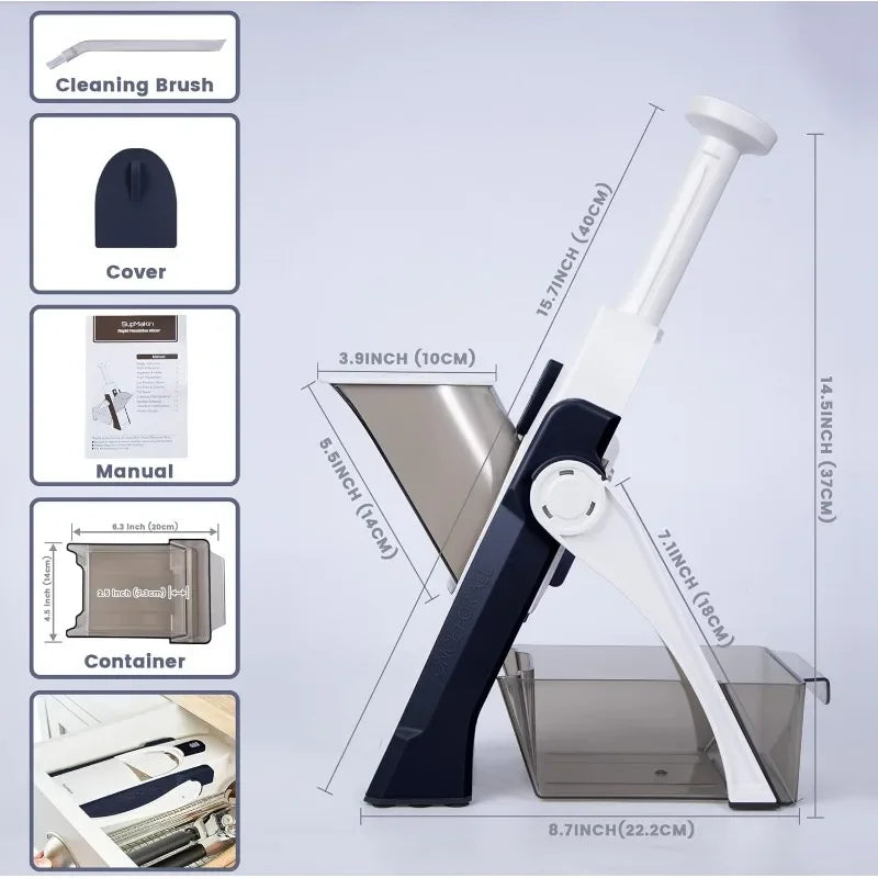 Stainless Steel French Fry Cutter & Vegetable Slicer