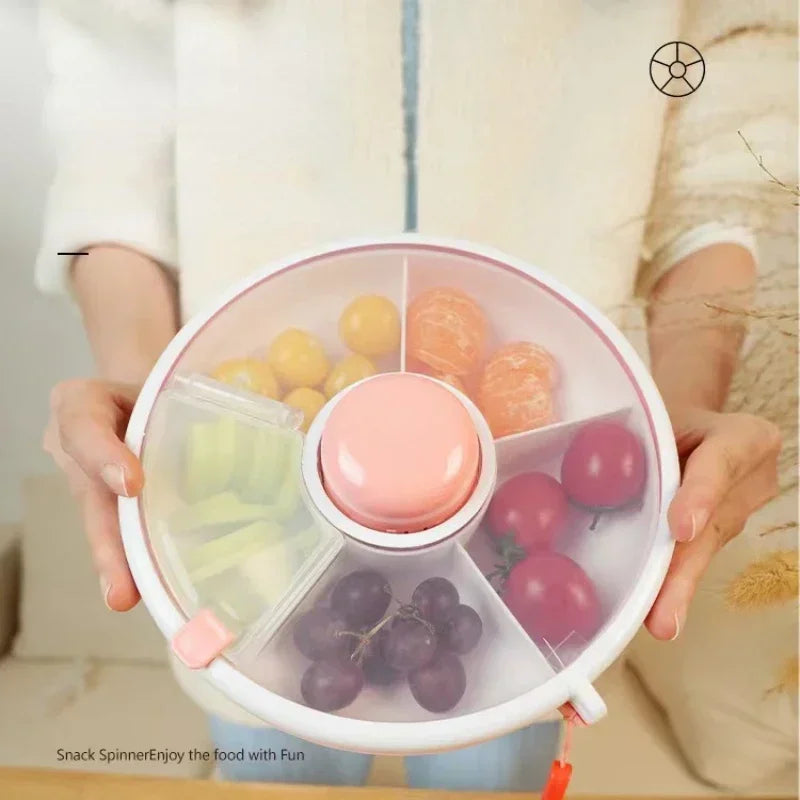 Spin & Snack: Rotating Snack Container for Kids