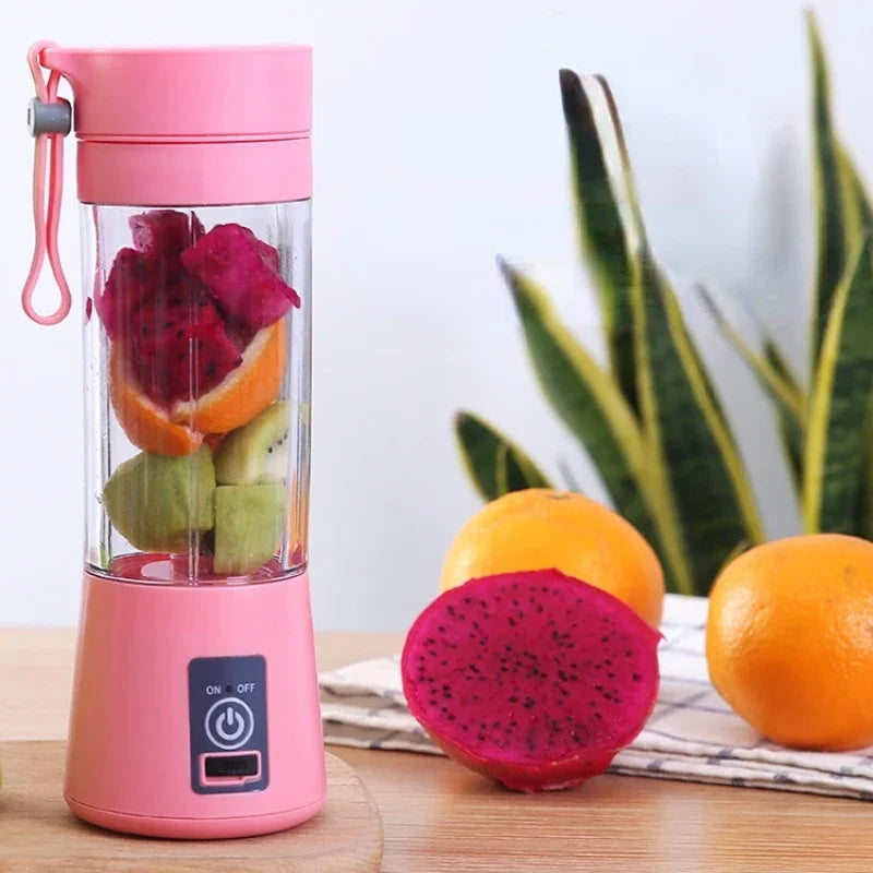 Rechargeable USB Electric Fruit Juicer & Handheld Smoothie Maker Blender