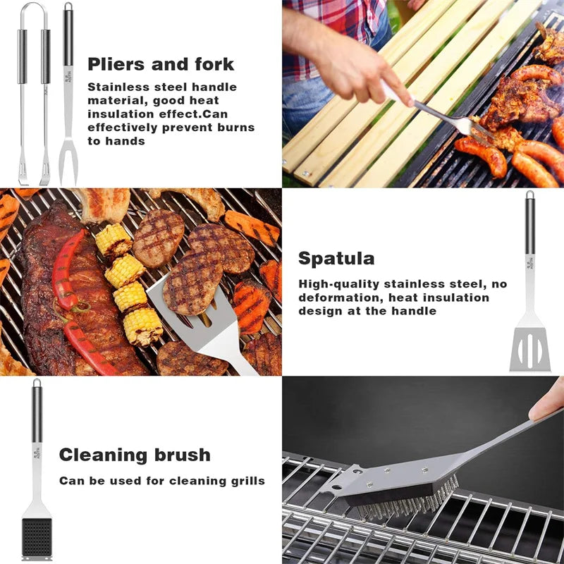 AISITIN 25-Piece Premium BBQ Tool Set