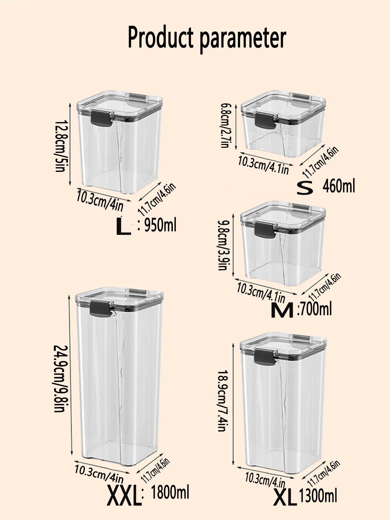 Premium Airtight Food Storage Canister