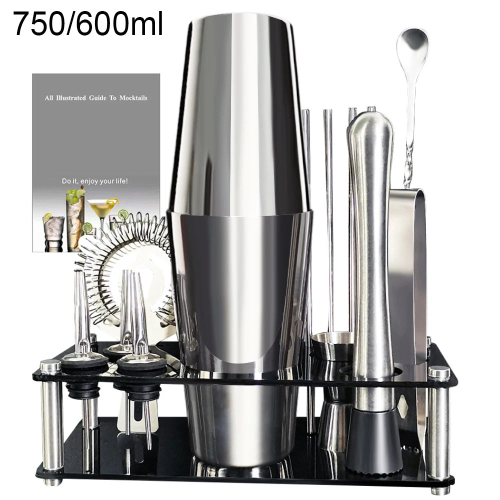 Boston Cocktail Shaker Bar Tools Wine Mixer Set