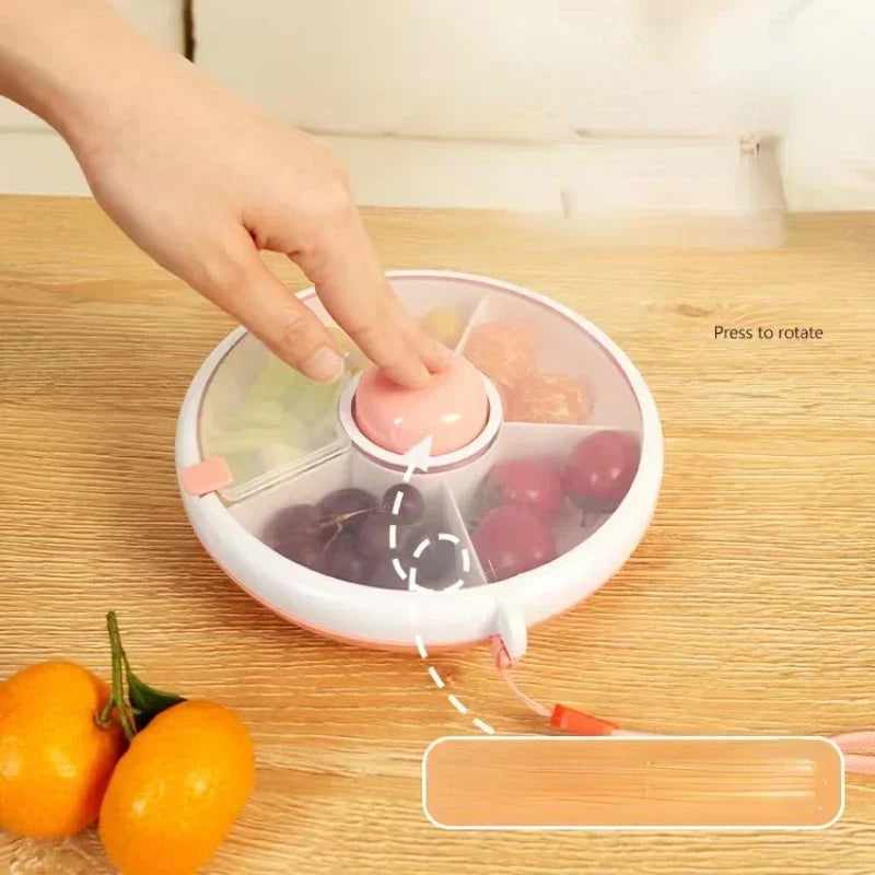 Spin & Snack: Rotating Snack Container for Kids