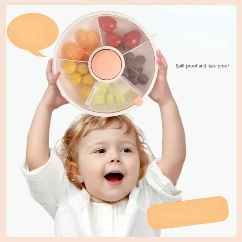 Spin & Snack: Rotating Snack Container for Kids