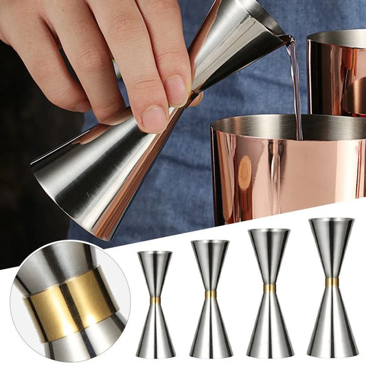 Stainless Steel Cocktail Bar Jigger Japanese Measuring Cup, Double Shot Drink