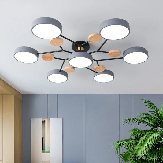 LED Chandelier with 3 Color Options for Stylish Home Lighting