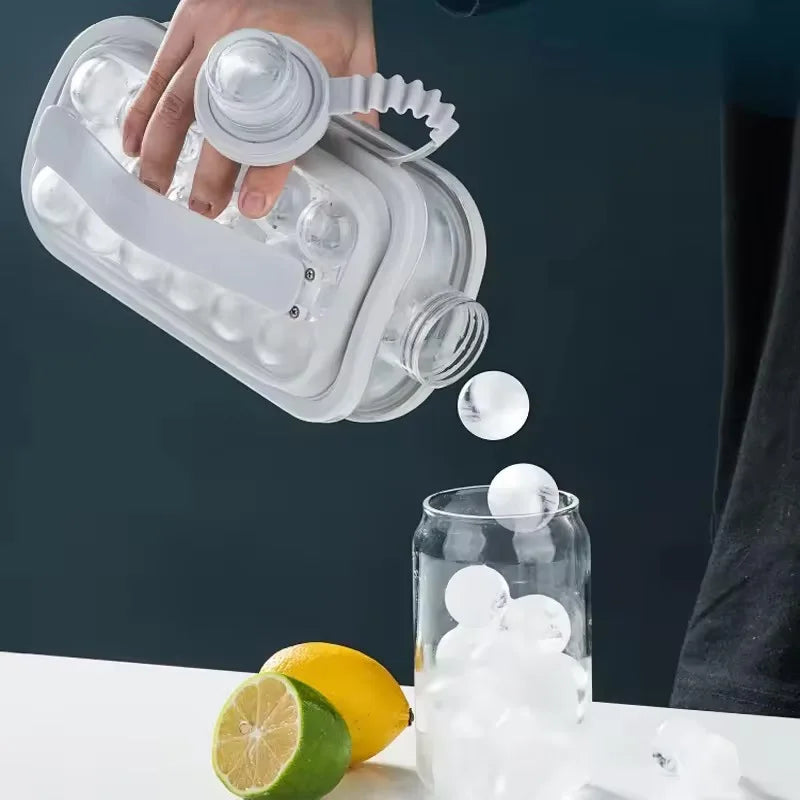 Chill Your Drinks in Style with the 2-in-1 Silicone Ice Ball Maker!