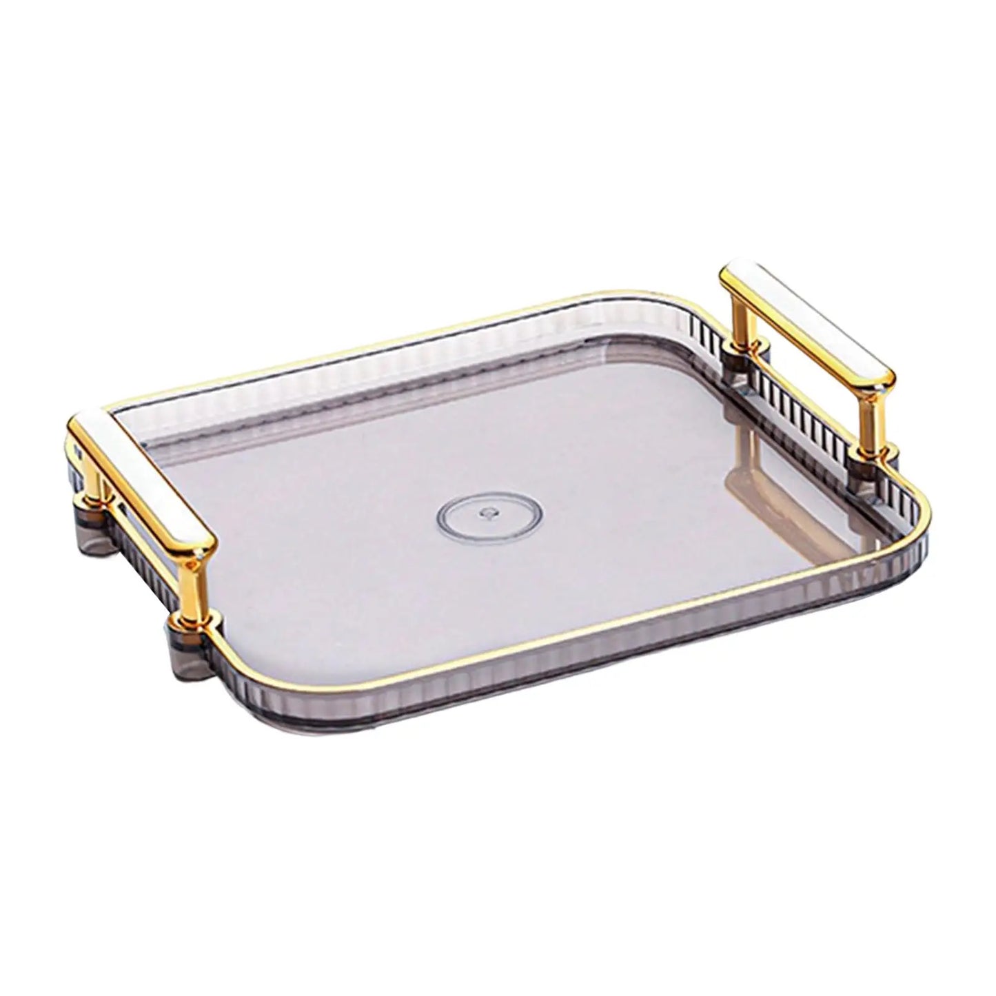 Elegant Multipurpose Divided Serving Tray – Modern Non-Slip Snack Platter with Handles