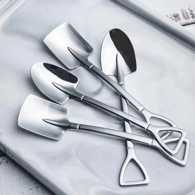 Elevate Your Dining Experience with Our Creative Stainless Steel Coffee Tea Spoon!