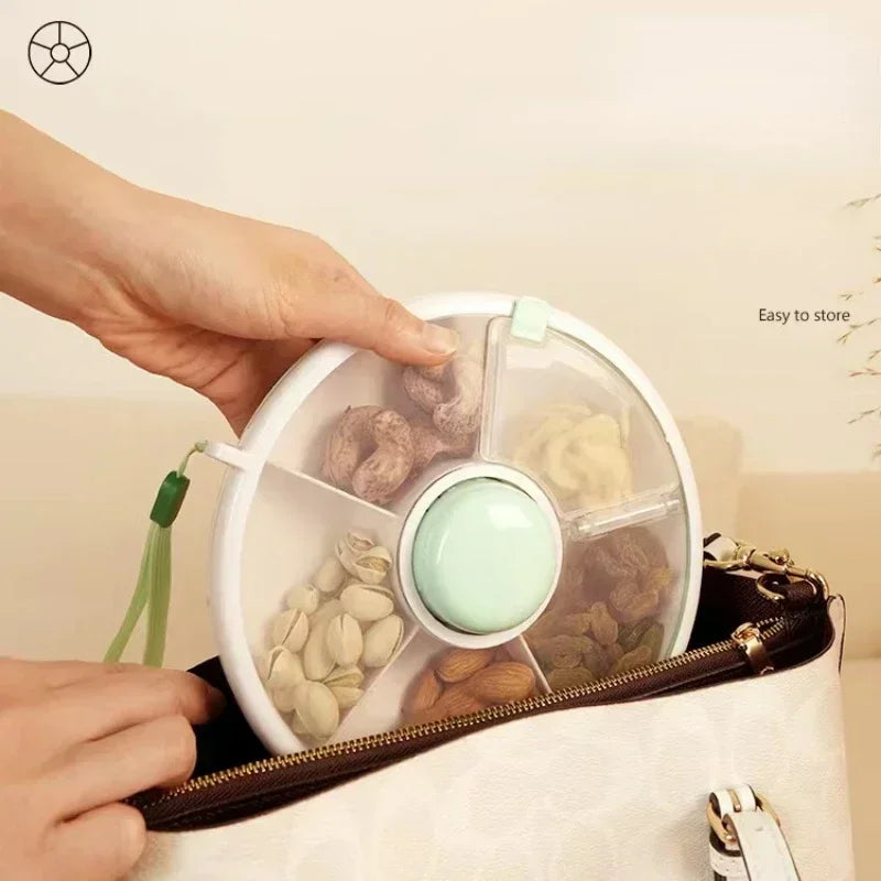 Spin & Snack: Rotating Snack Container for Kids