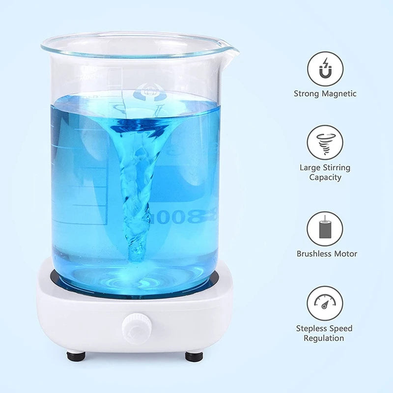 Mini Magnetic Lab Stirrer 4000RPM with Stir Bar